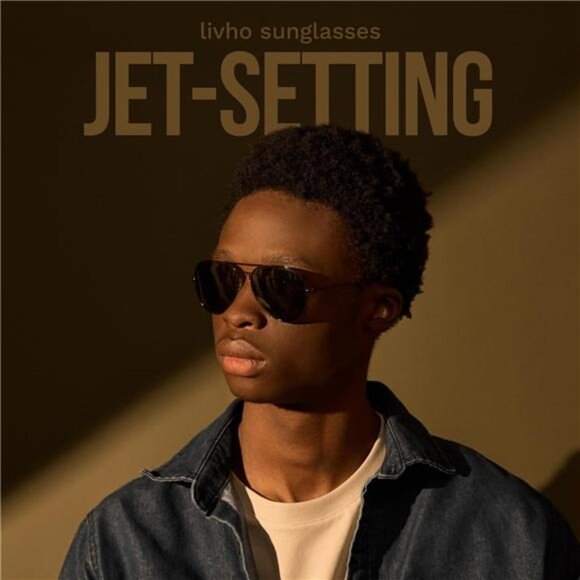 Aviator Sunglasses Men Women Polarized Metal Mirror UV400 Sun Glasses Gold Black - Picture 4 of 7